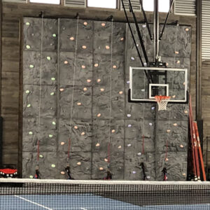 basketball court climbing panels